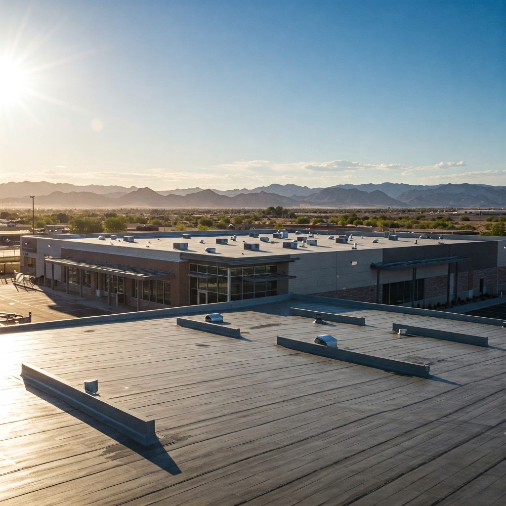Roof repair vs replacement decision on a flat roof